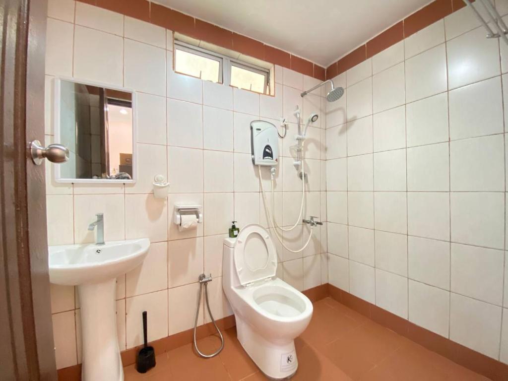 Koupelna v ubytování Besut Guesthouse