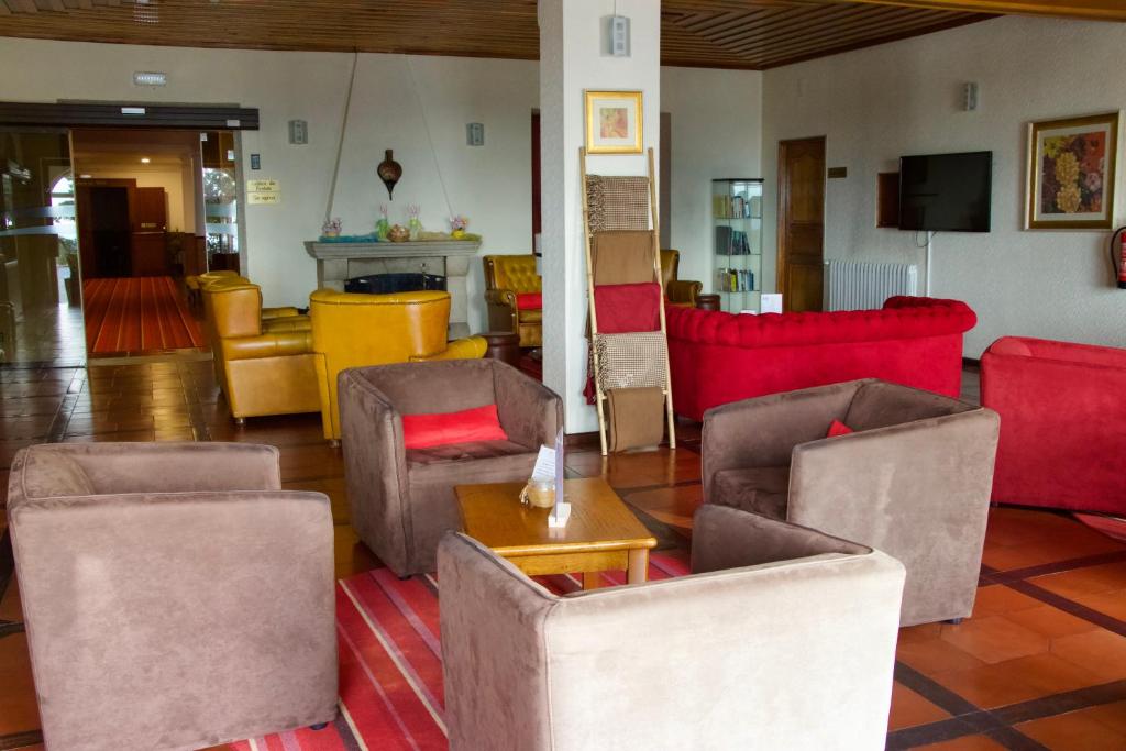 Uma rea de estar em Hotel Eurosol Gouveia