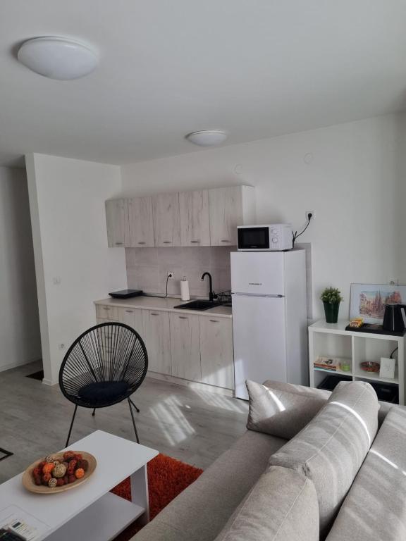 Kuchyň nebo kuchyňský kout v ubytování Apartmani Arilje