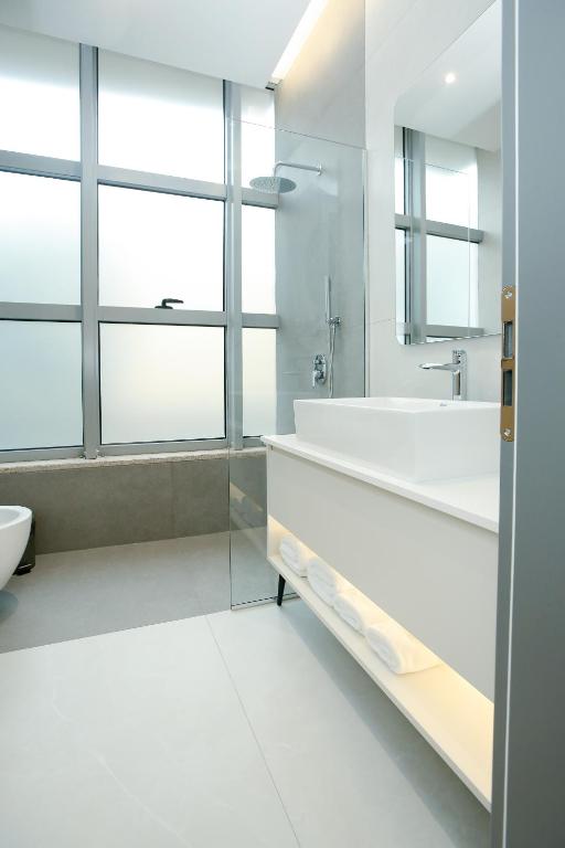 Koupelna v ubytování NÓS Luxury Rooms Shkoder
