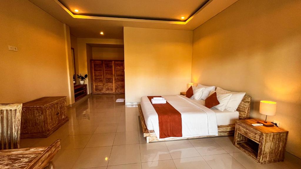 Posezení v ubytování Wardana Ubud Villa