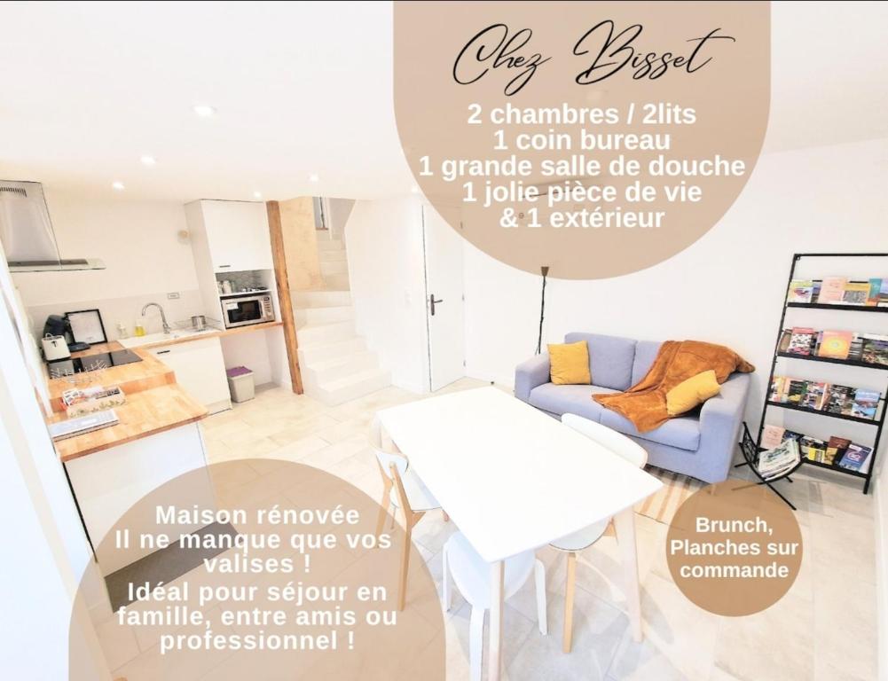 Gîte Chez Bisset_2chambres 4personnes - Twee Slaapkamers Huis