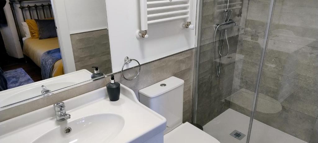 Koupelna v ubytování Chavarri Etxea, casa indiana XBI00149