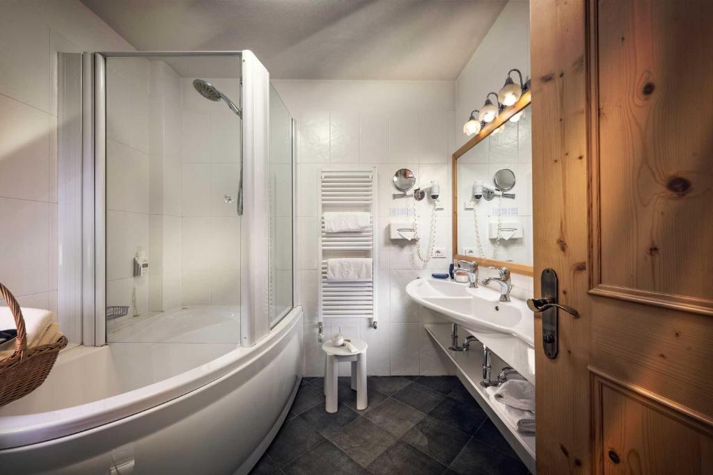 Koupelna v ubytování Hotel Alte Mühle 4 Stelle