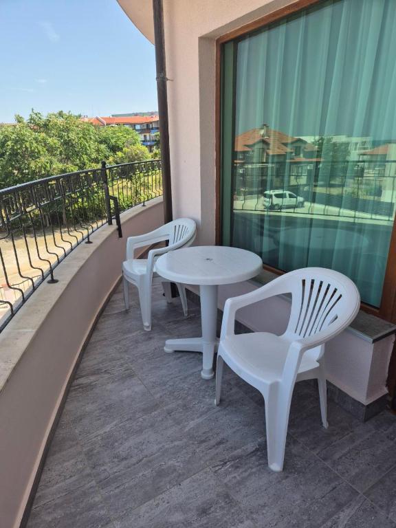 Balkón nebo terasa v ubytování Dani beach Sozopol