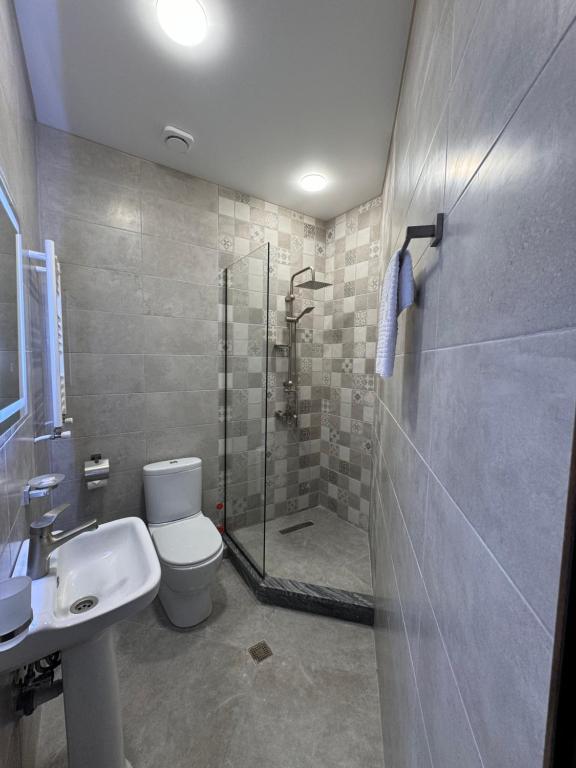 Koupelna v ubytování Hotel Boutique Adam