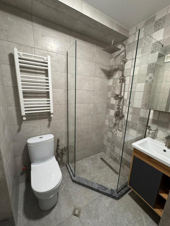 Koupelna v ubytování Hotel Boutique Adam