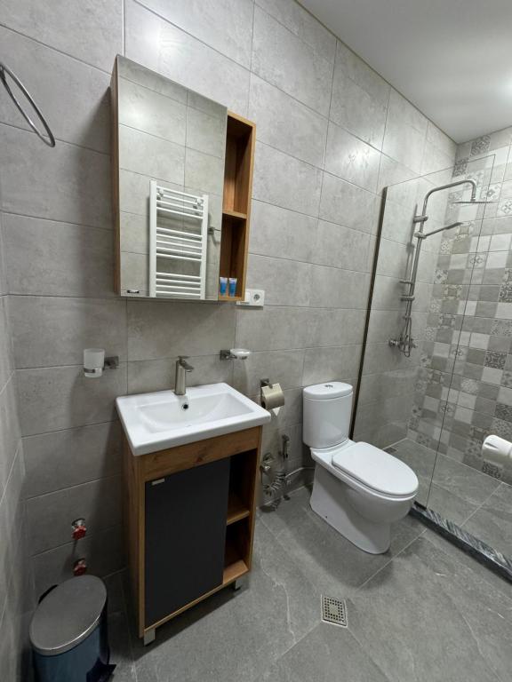 Koupelna v ubytování Hotel Boutique Adam