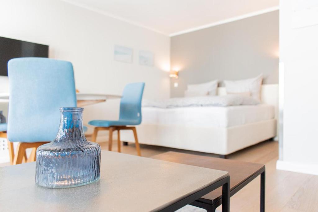 Posezení v ubytování Ferienwohnung 30 Grad
