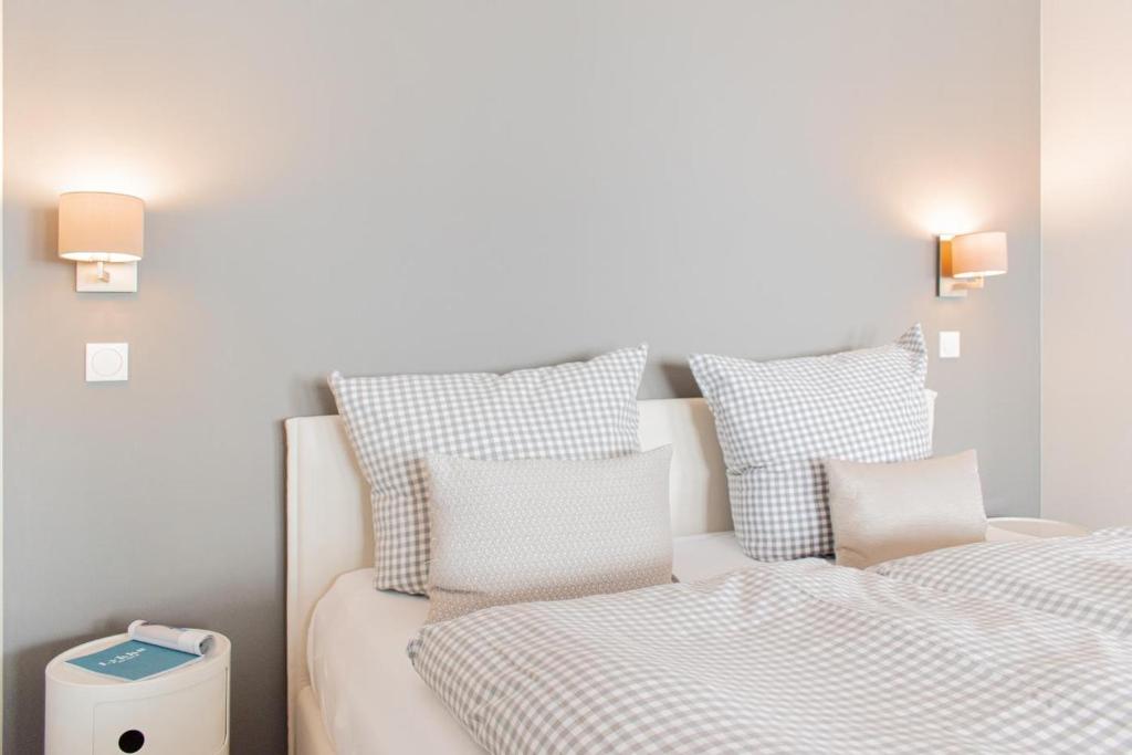 Postel nebo postele na pokoji v ubytování Ferienwohnung 30 Grad