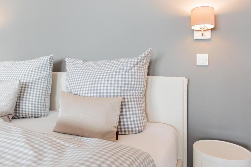 Postel nebo postele na pokoji v ubytování Ferienwohnung 30 Grad