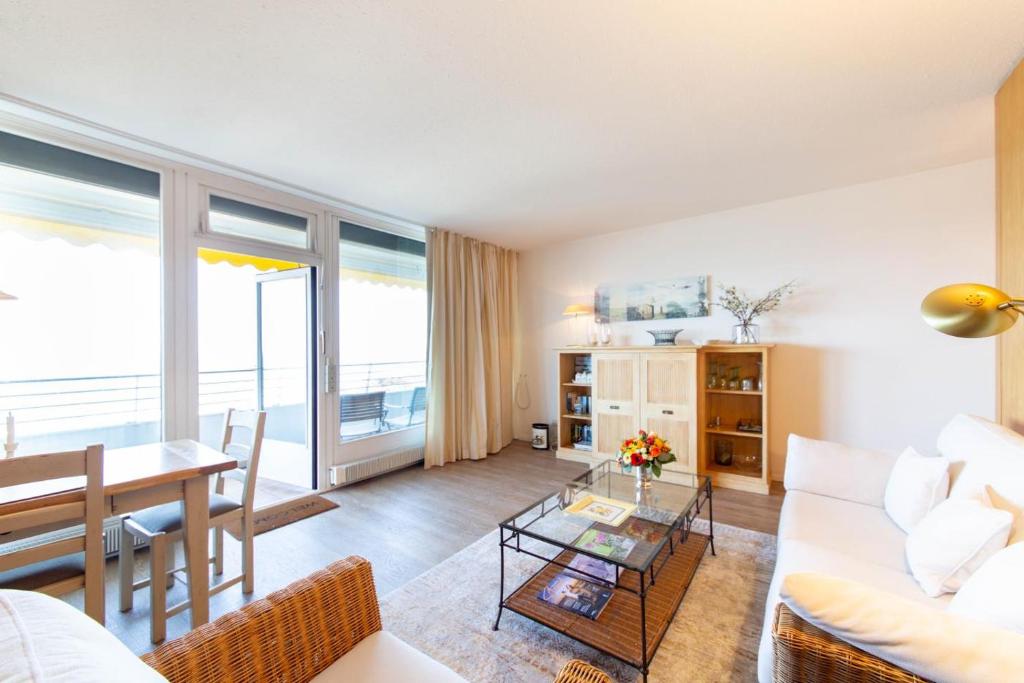 Posezení v ubytování Ferienwohnung Residenz App 809 - Timmendorfer Strand