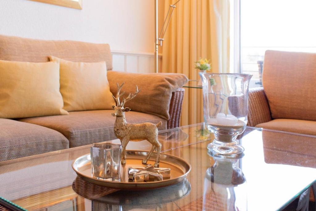 Posezení v ubytování Ferienwohnung Residenz App 812 - Timmendorfer Strand