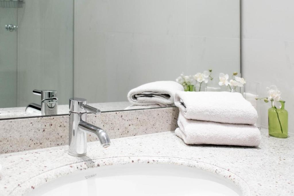 Koupelna v ubytování Ferienwohnung Residenz App 812 - Timmendorfer Strand