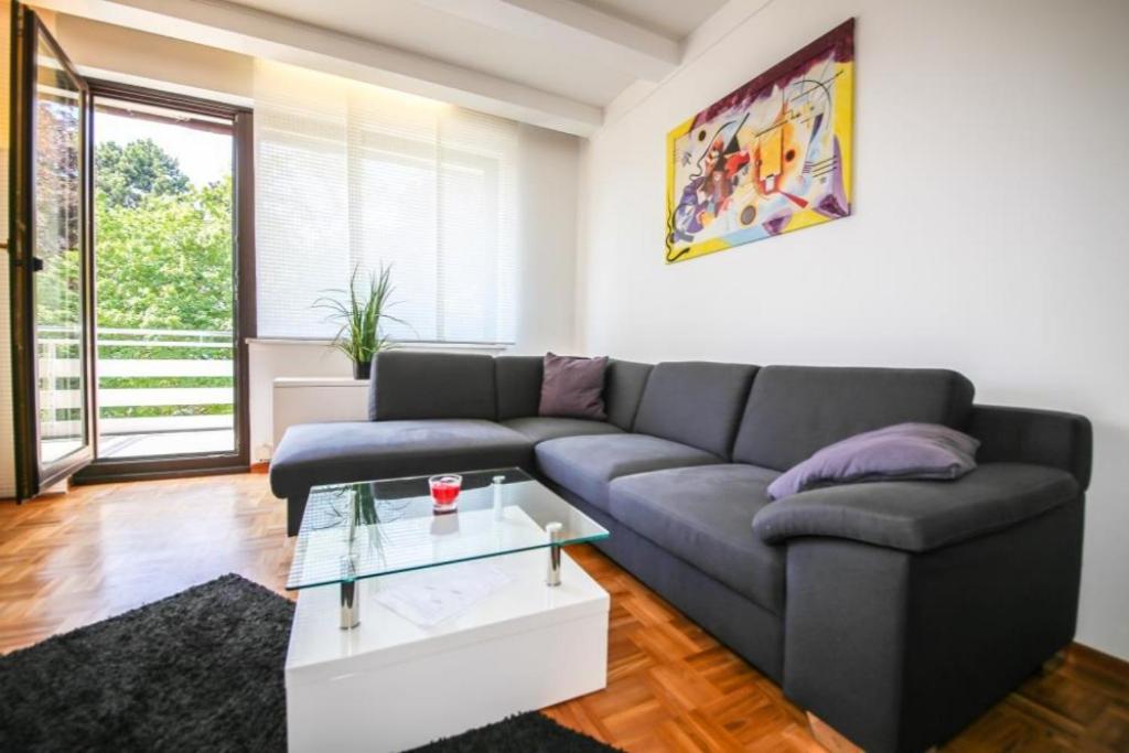 Posezení v ubytování Ferienwohnung Sandburg