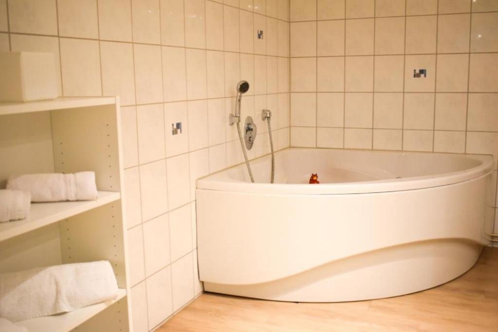 Koupelna v ubytování Ferienhaus Strandräuber