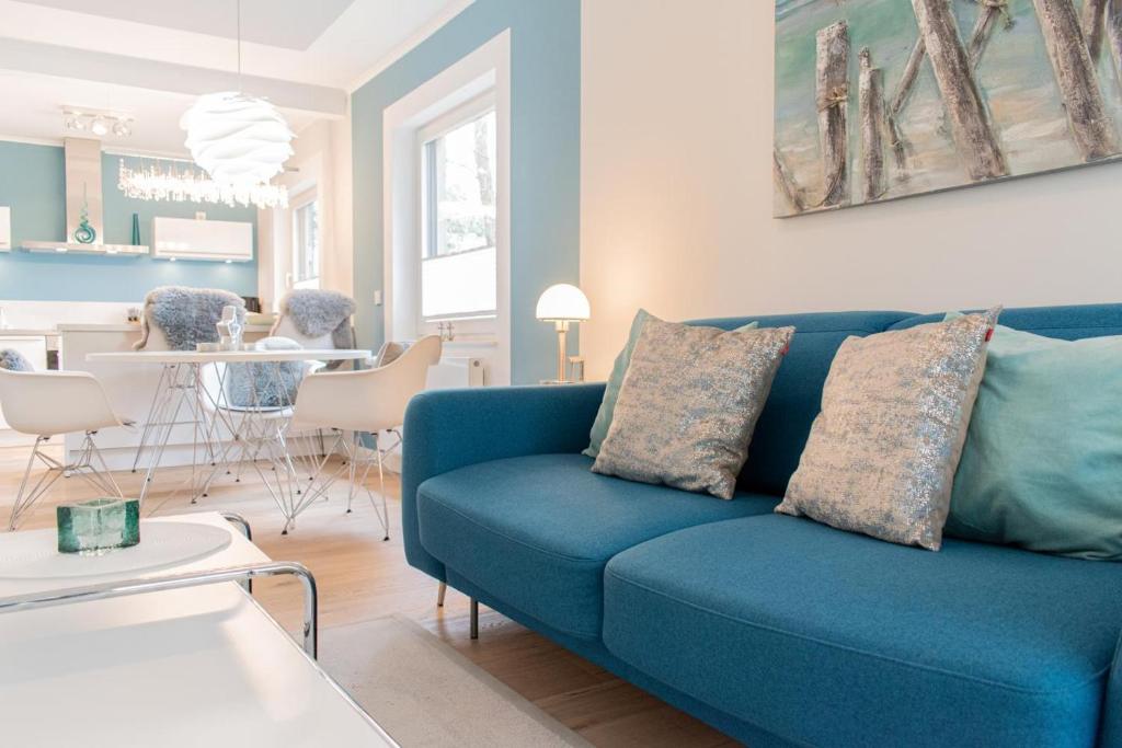 Posezení v ubytování Ferienwohnung Nordwind