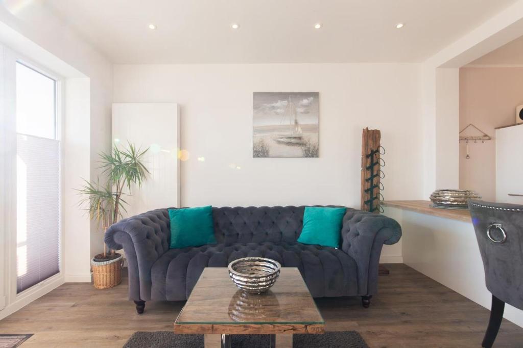 Posezení v ubytování Ferienwohnung Aalkate App 1