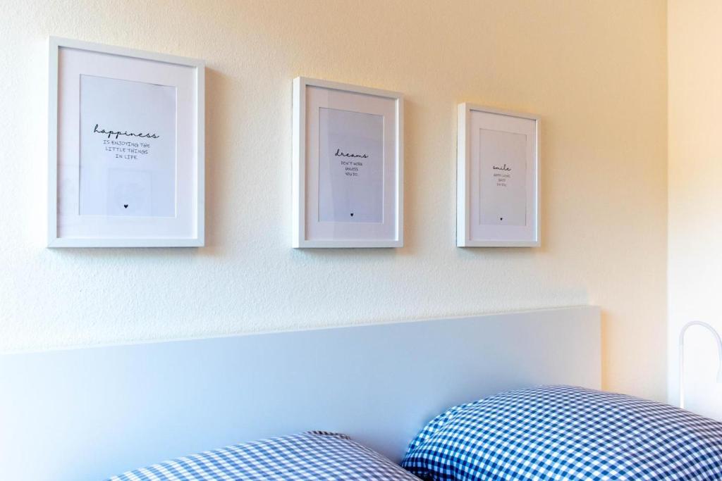 Postel nebo postele na pokoji v ubytování Ferienwohnung Godewind