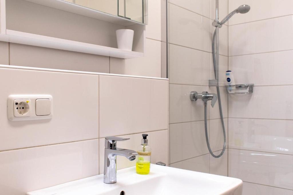 Koupelna v ubytování Ferienwohnung Godewind