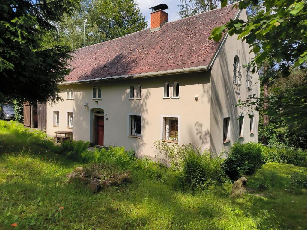 Zahrada ubytování Chalupa Poustevník