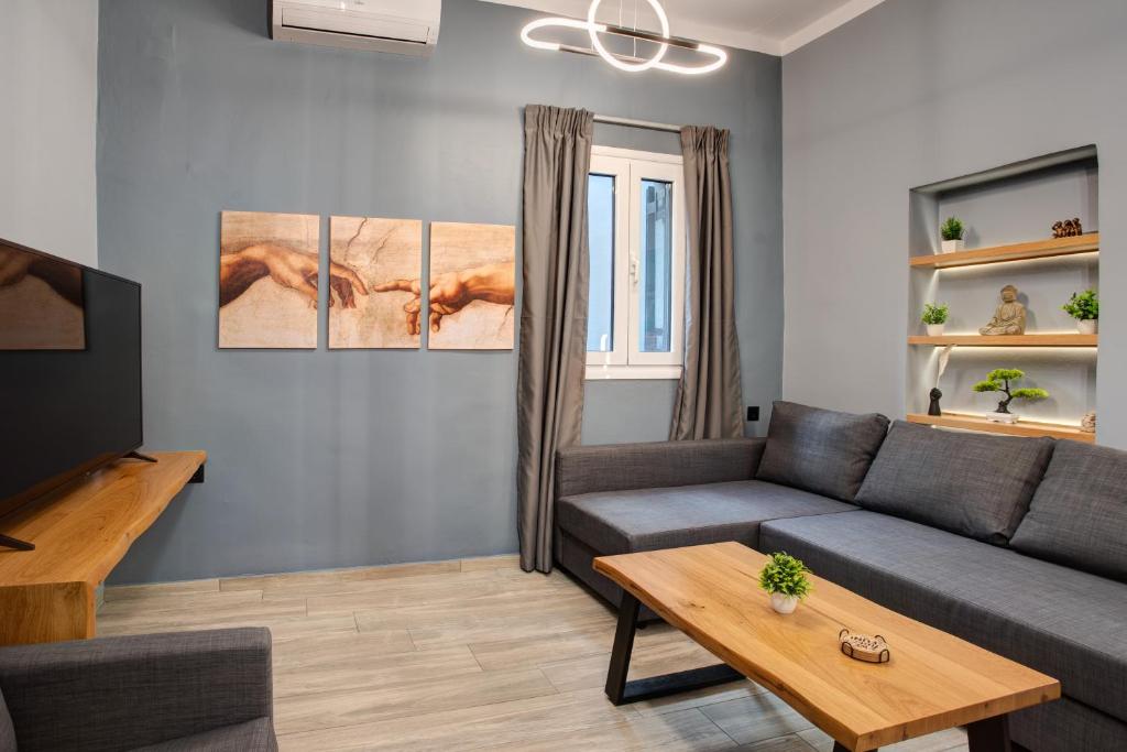 Posezení v ubytování Agora Apartments