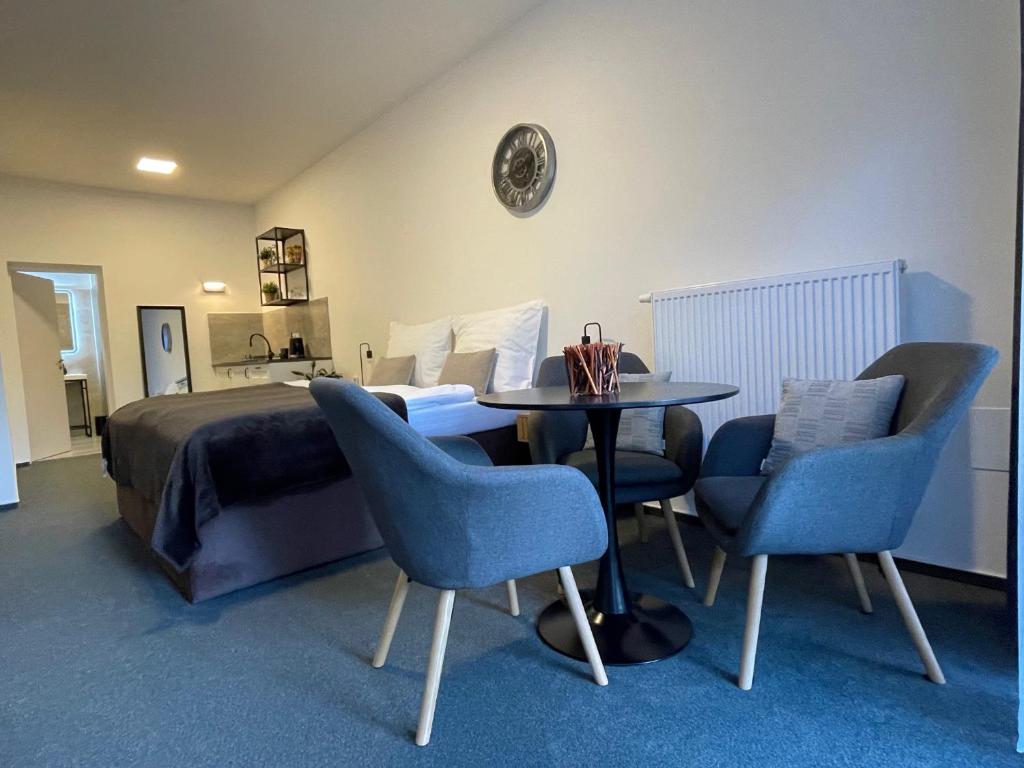 Posezení v ubytování Apartmány Hrázní