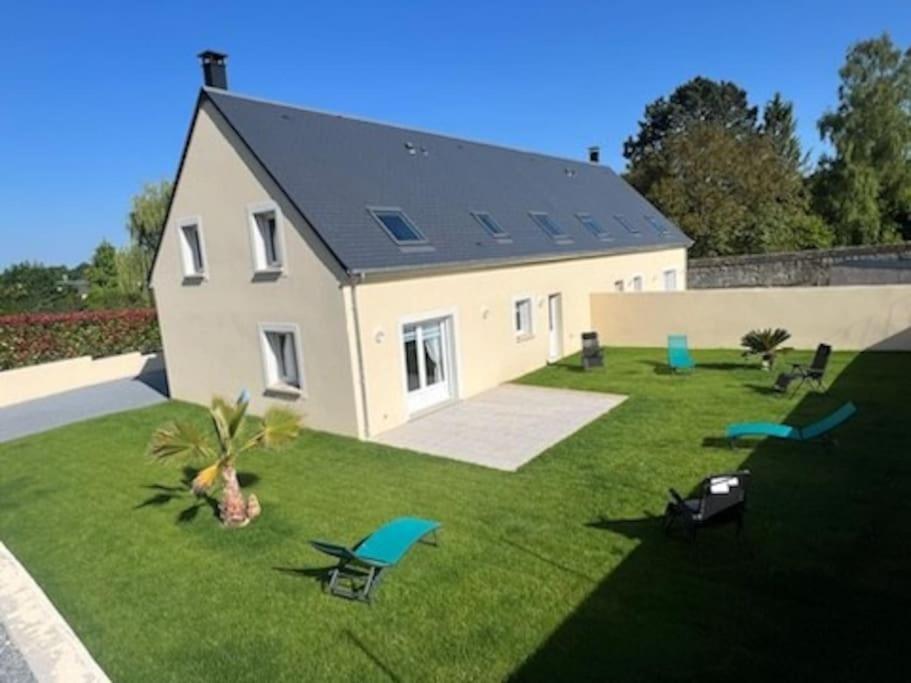 Zahrada ubytování Les Côtes Normandes