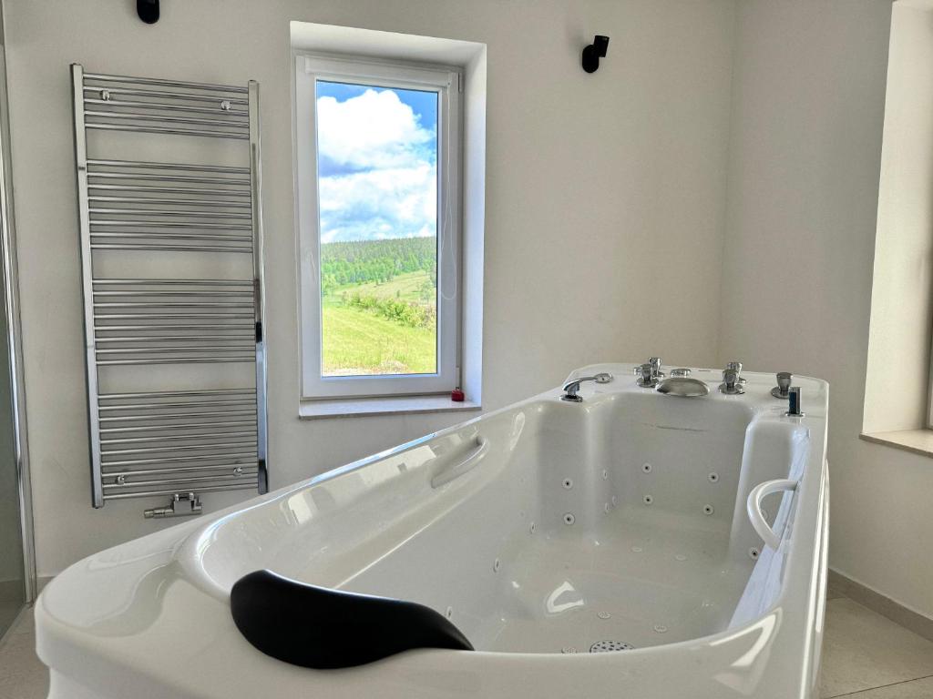Koupelna v ubytování Wellness penzion Lázně Kvilda