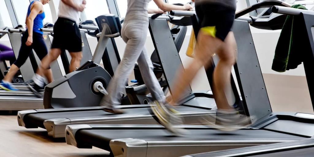 people walking on treadmills in a gym at Whites of Wexford in Wexford