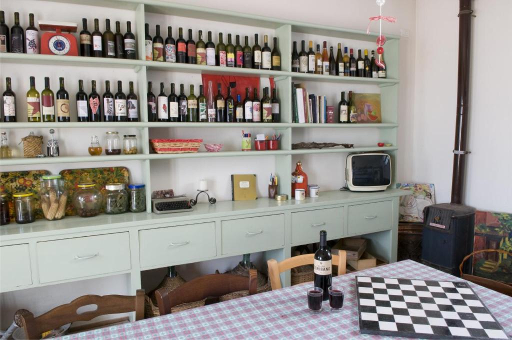 Nápoje v ubytování Agriturismo Scribano