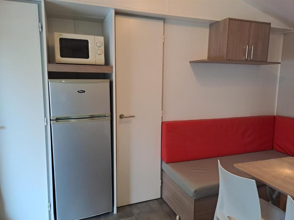 Kuchyň nebo kuchyňský kout v ubytování Mobile home