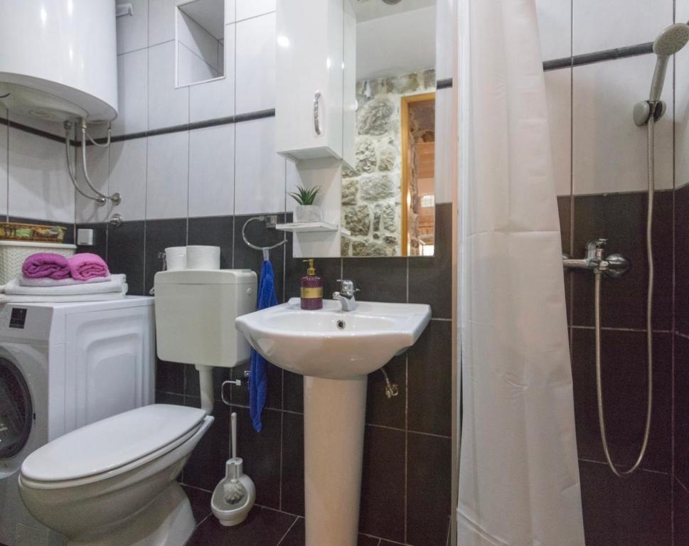 Koupelna v ubytování Studio Apartment Kovacic