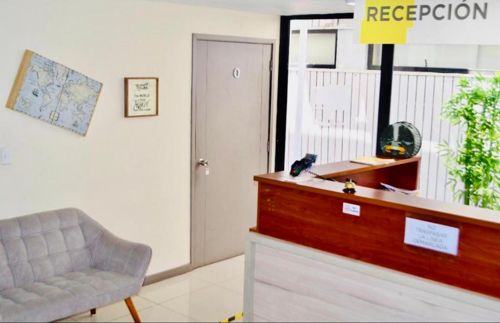 Vstupní hala nebo recepce v ubytování Hotel Blu Bascuñan