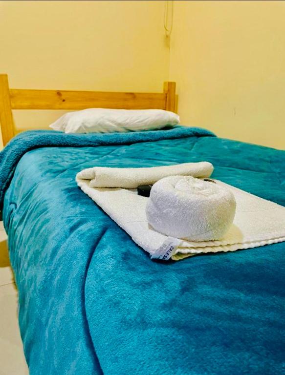 Postel nebo postele na pokoji v ubytování Hotel Blu Bascuñan