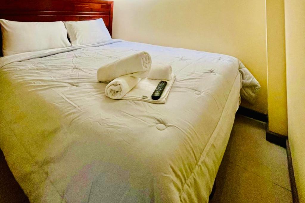 Postel nebo postele na pokoji v ubytování Hotel Blu Bascuñan