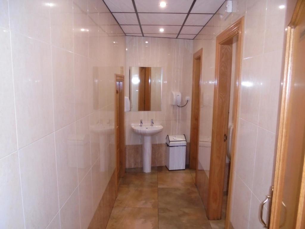 Koupelna v ubytování Hostal Athlanta
