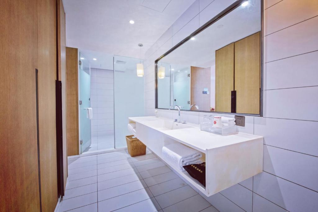 Koupelna v ubytování Hongdu Hotel