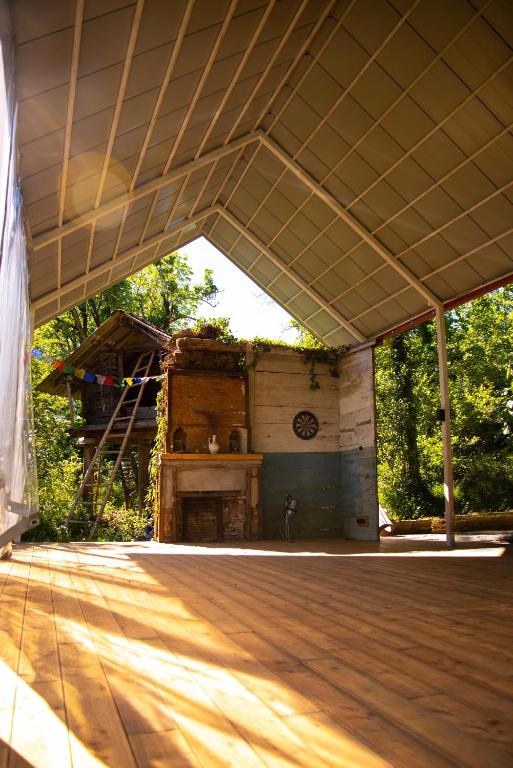 Balkón nebo terasa v ubytování Shromantic Garden