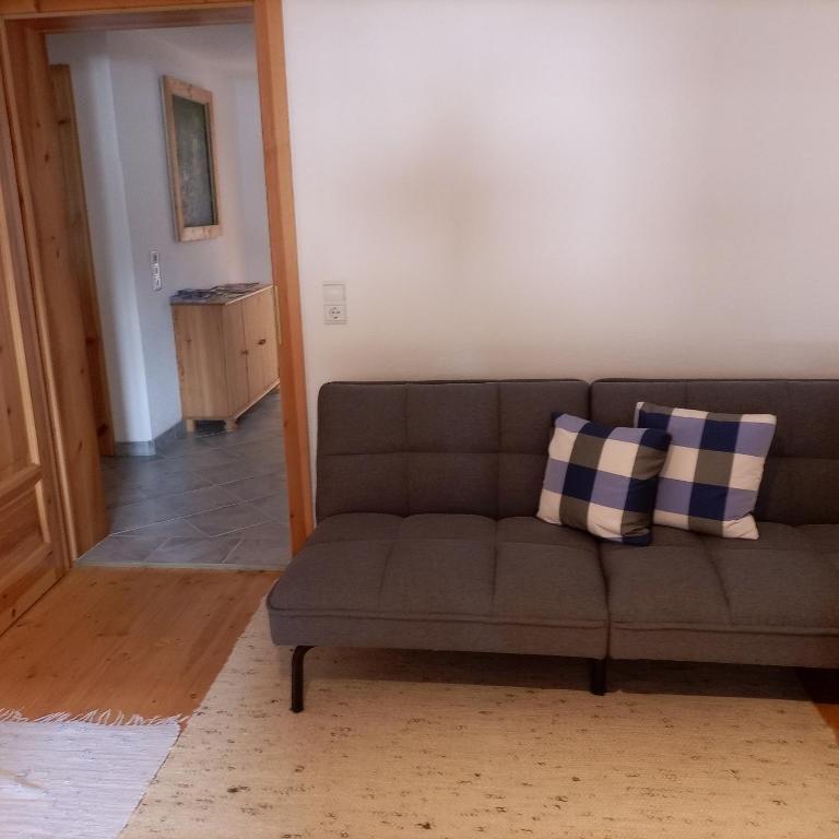 Posezení v ubytování Ferienwohnung am Bauernhof