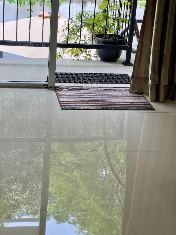 Balkón nebo terasa v ubytování Eco Resort Kandy