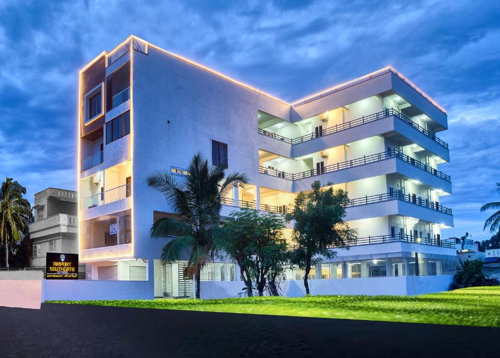 Budova, kde se aparthotel nachází