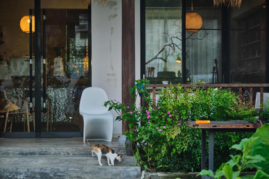 Um jardim no exterior de Nature Cure Village Lodge-婺源自在舍