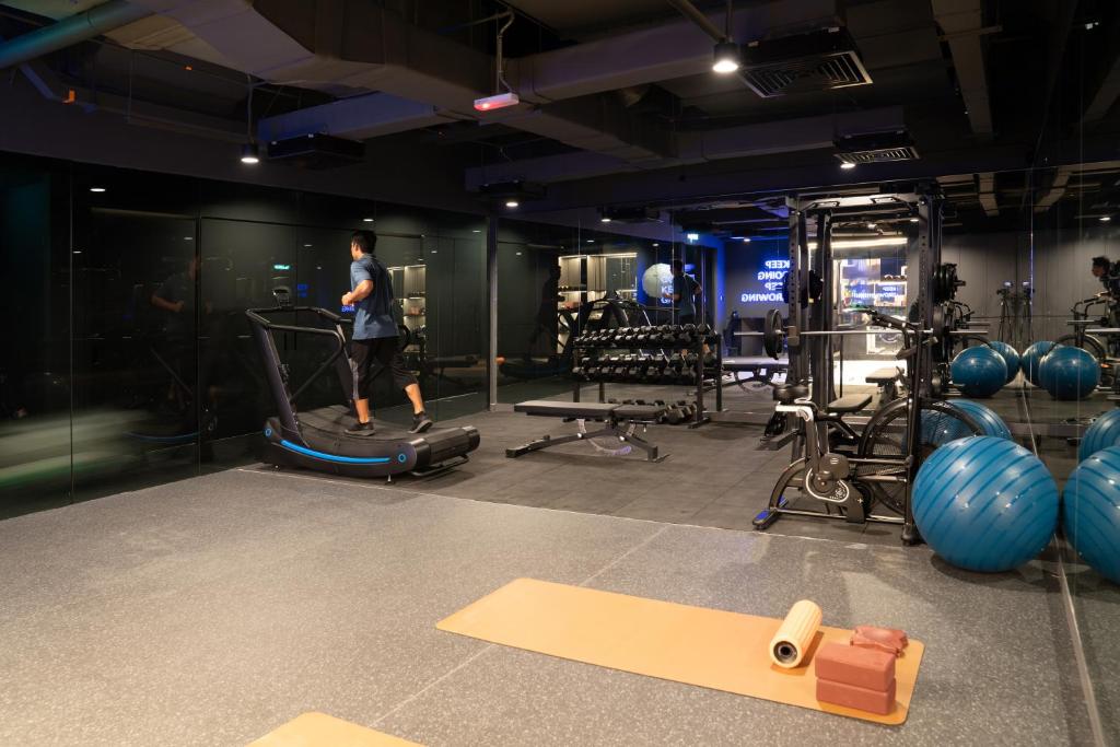 Fitness centrum a/nebo fitness zařízení v ubytování CapsuleTransit MAX - Airport Hotel - Landside, Public Area - Gateway KLIA T2, Lvl 2M