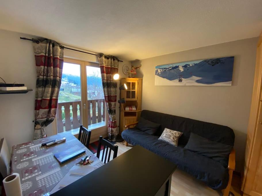 Χώρος καθιστικού στο Gentianes 64B - Studio proche centre de Châtel