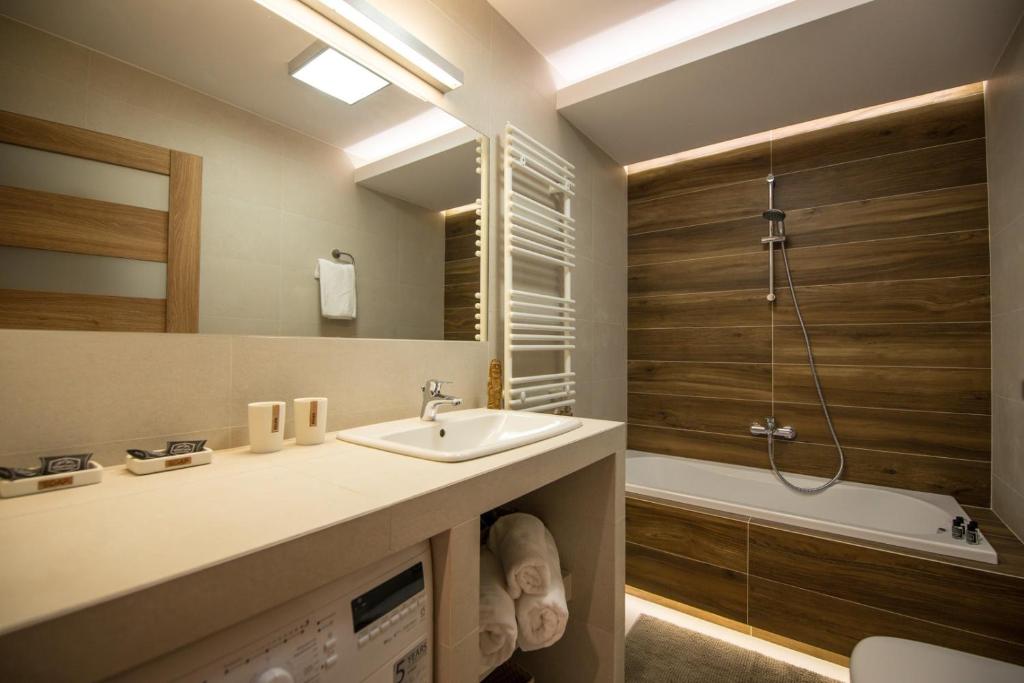 Koupelna v ubytování ApartView by Rent like home