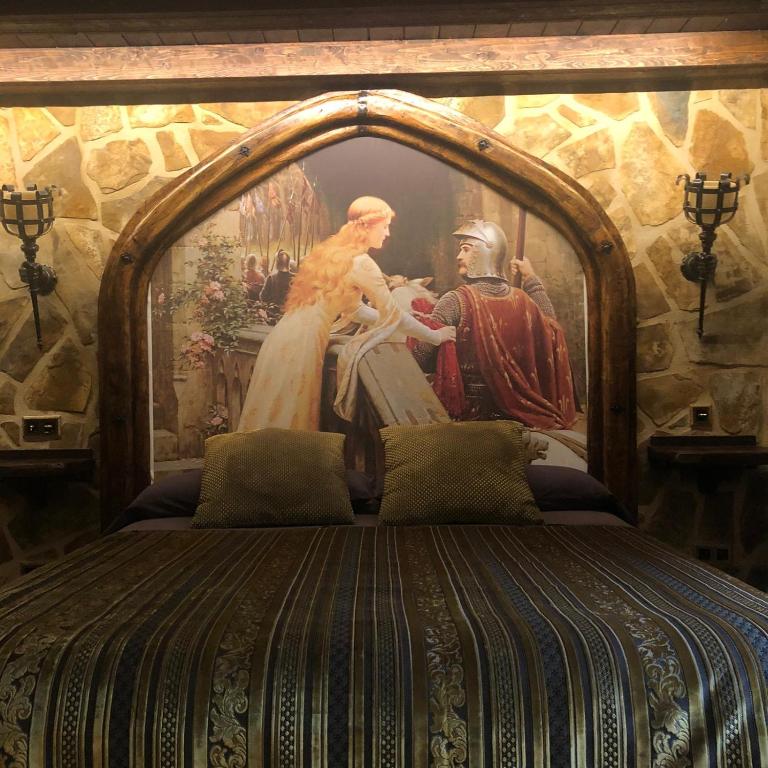 Postel nebo postele na pokoji v ubytování Auberge Toison d'Or