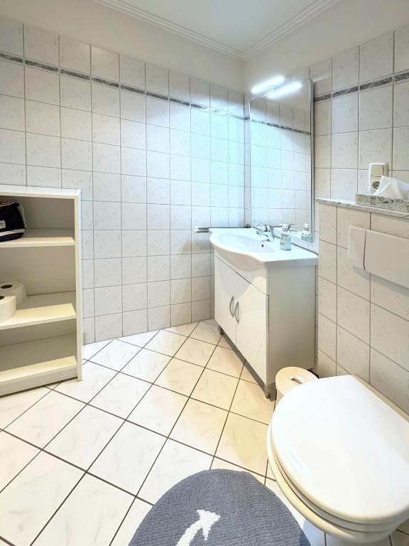 Koupelna v ubytování Heimathafen Bad Bevensen