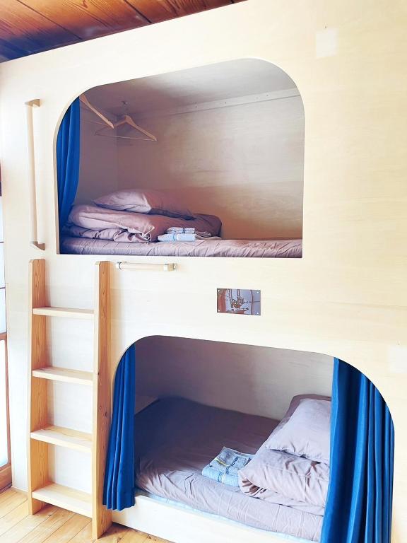 Postel nebo postele na pokoji v ubytování Roost Hostel Nikko