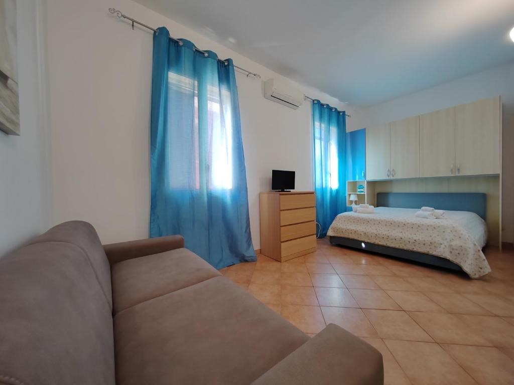 Posteľ alebo postele v izbe v ubytovaní villa xenia